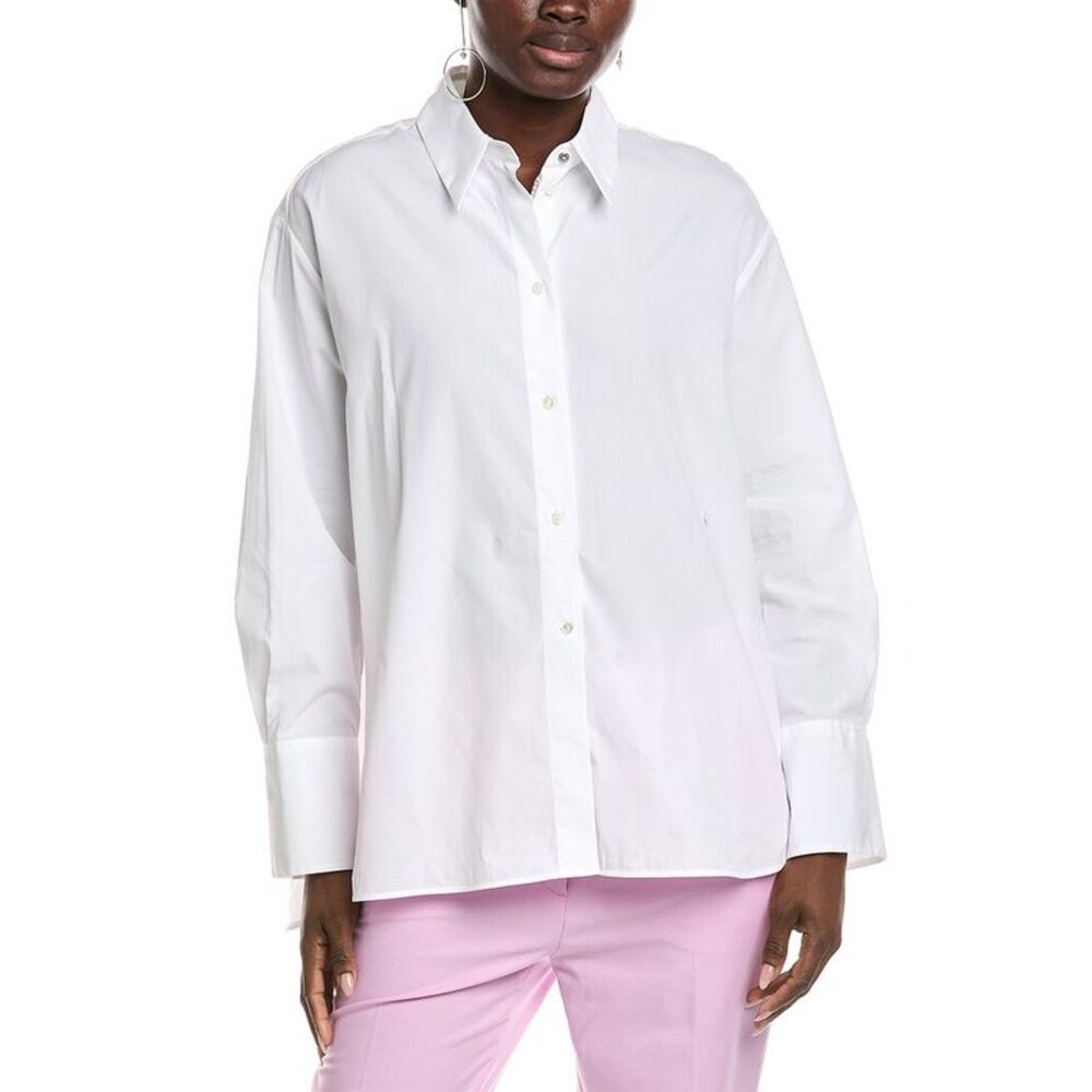 Marc Cain Womens  Solid Blouse, White